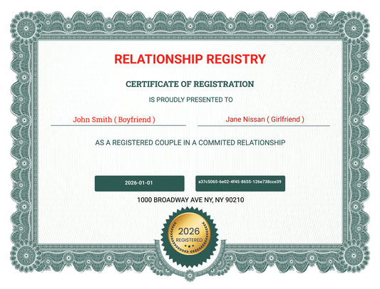 DELETE RELATIONSHIP REGISTRATION